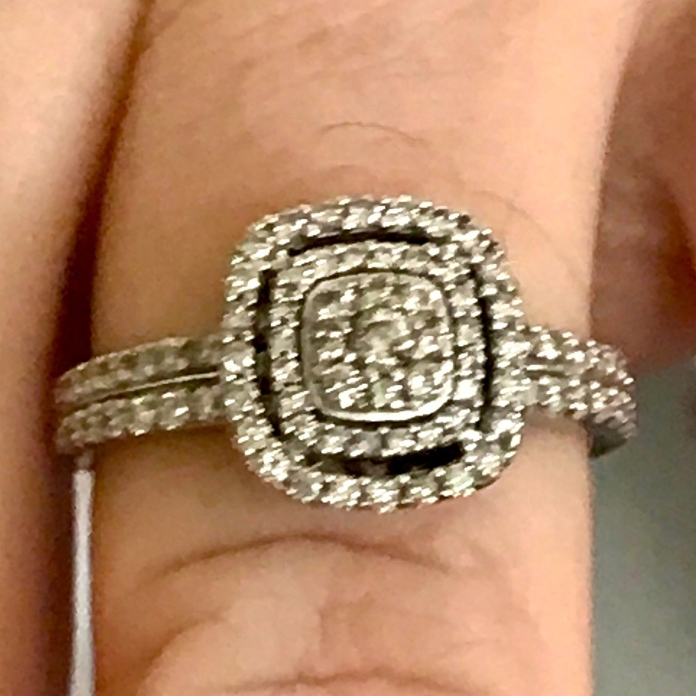 10KT White Gold Cast Diamond Semi Mount Engagement Ring-Certified W/Papers